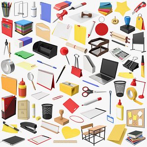 Office Stationary Models Collection