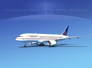 3d airline boeing 787-8 787 model