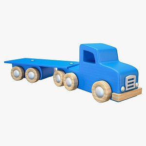 How To Make A 3D Blue Wooden Truck - K & F Design