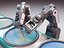 Industrial Robot Semiconductor manufacturing animation 3D model