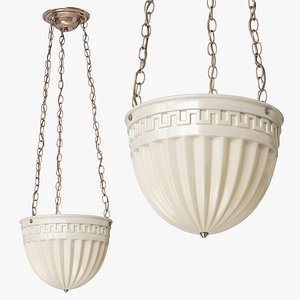 Remains Lighting Opal Glass Chandelier