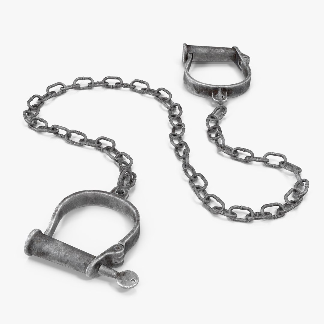Old Leg Shackles 3D Model 3D model preview