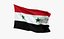 Realistic Animated Flag - Microtexture Rigged - Put your own texture - Def Syria