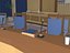 Low Poly World Council Chamber Scene