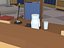 Low Poly World Council Chamber Scene