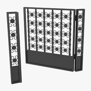 3D ferforje door forje