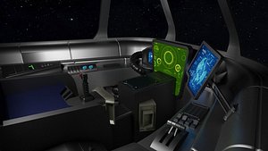 Spaceship Cockpit Blender Models For Download 