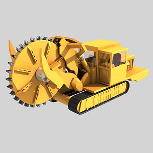 3d model rock cutting saw