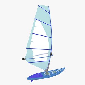 windsurfing freestyle board 3d max