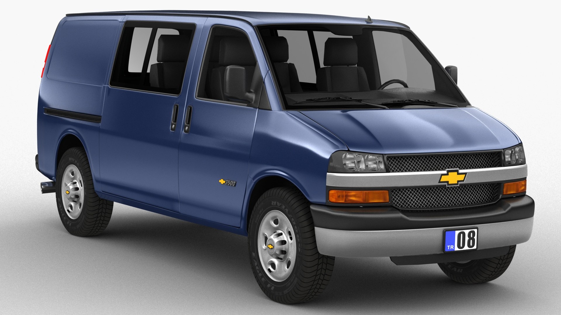 Chevrolet Express Vans model TurboSquid 1767938