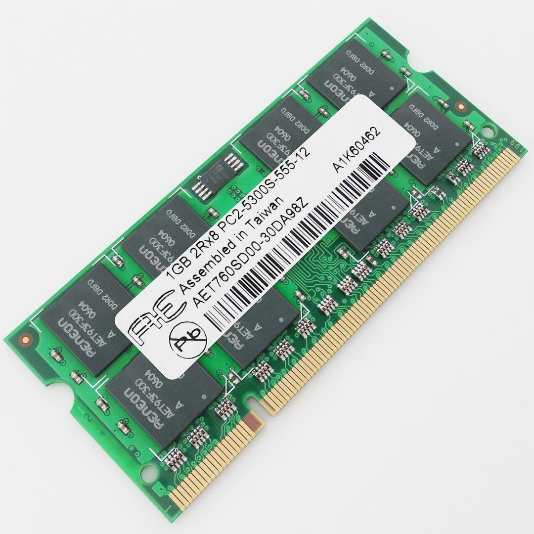 3D Ram Module Memory - TurboSquid 1298109