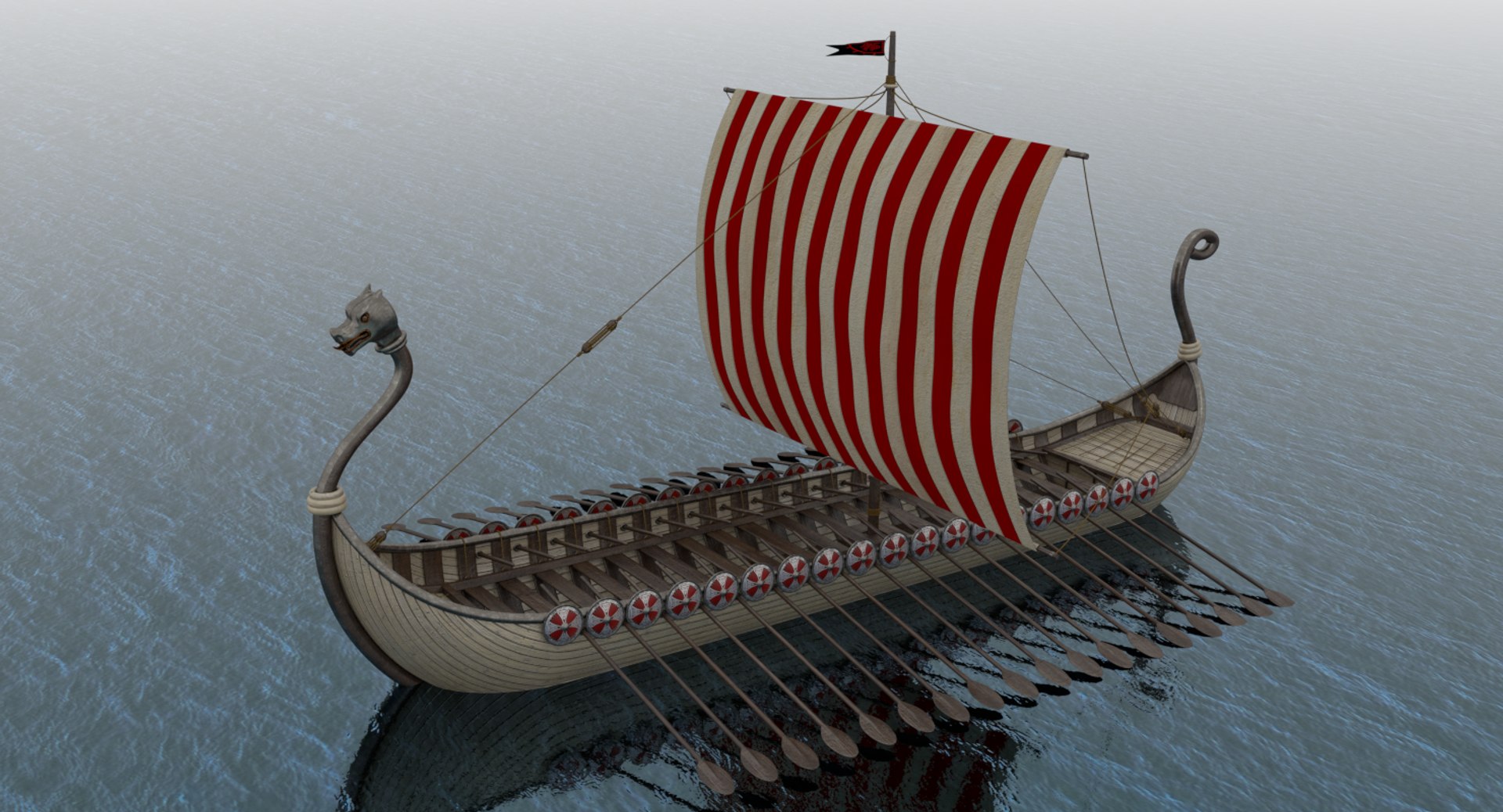 Viking boat model - TurboSquid 1303919