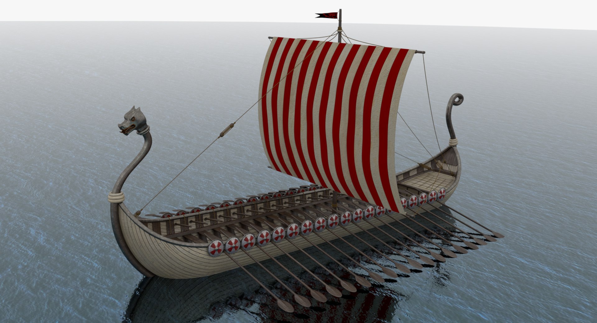 Viking boat model - TurboSquid 1303919