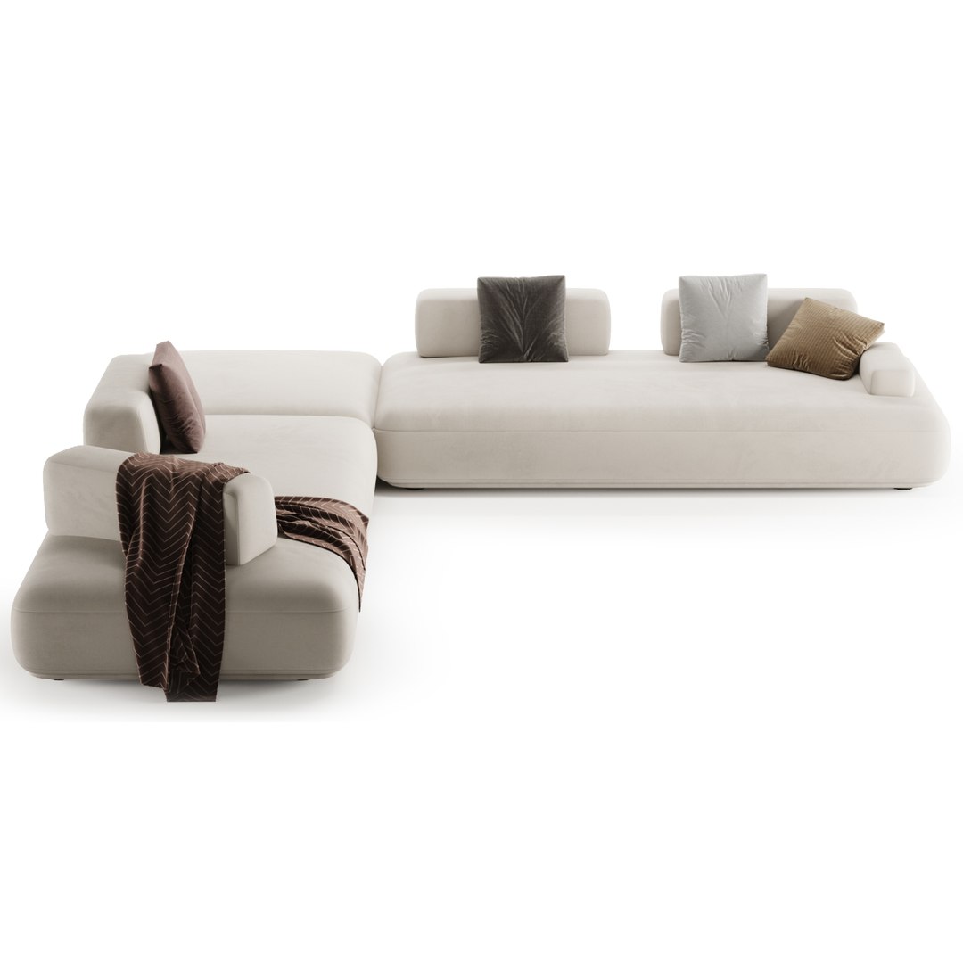 Yoko Sofa by Castello Lagravinese Studio model - TurboSquid 2107780