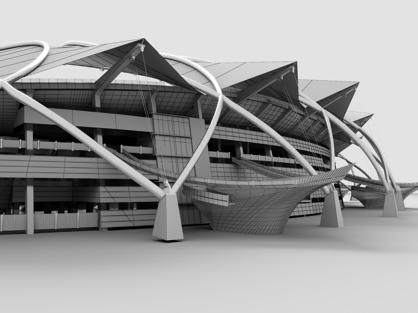 Football Stadium Arena Sports Venue PBR Game Ready 3D - TurboSquid 2536228