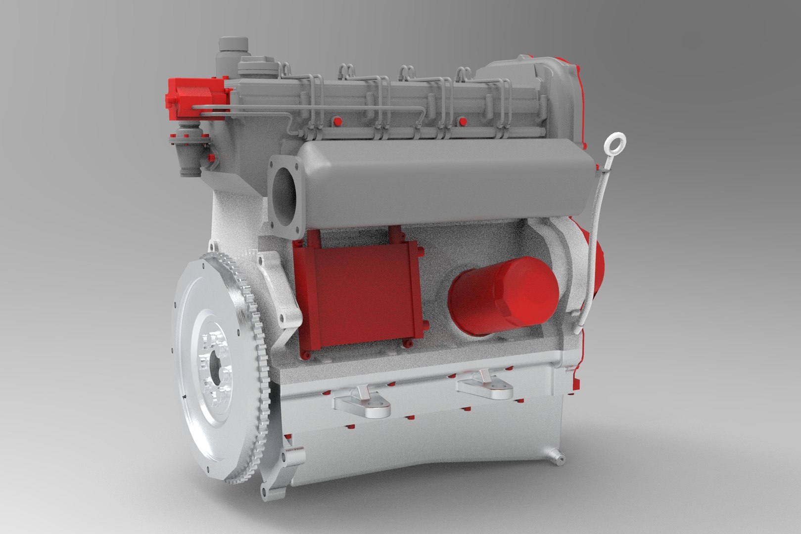 Interior Parts Diesel Engine 3D Model - TurboSquid 1419108