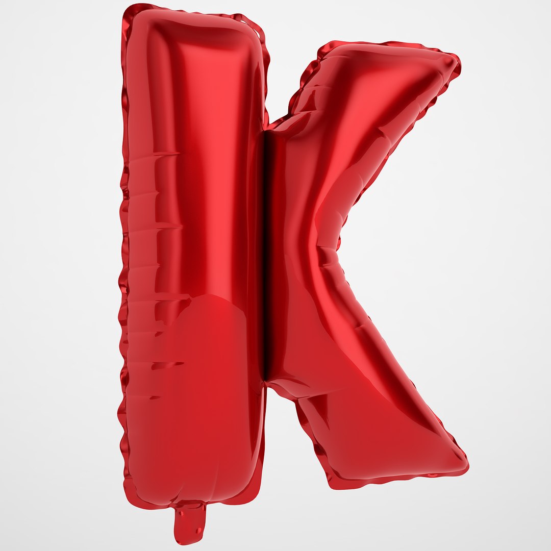 Balloon letter k 3D model - TurboSquid 1384307