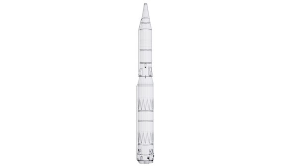 modelo 3d R16 Soviet Ballistic Missile TurboSquid 1988386