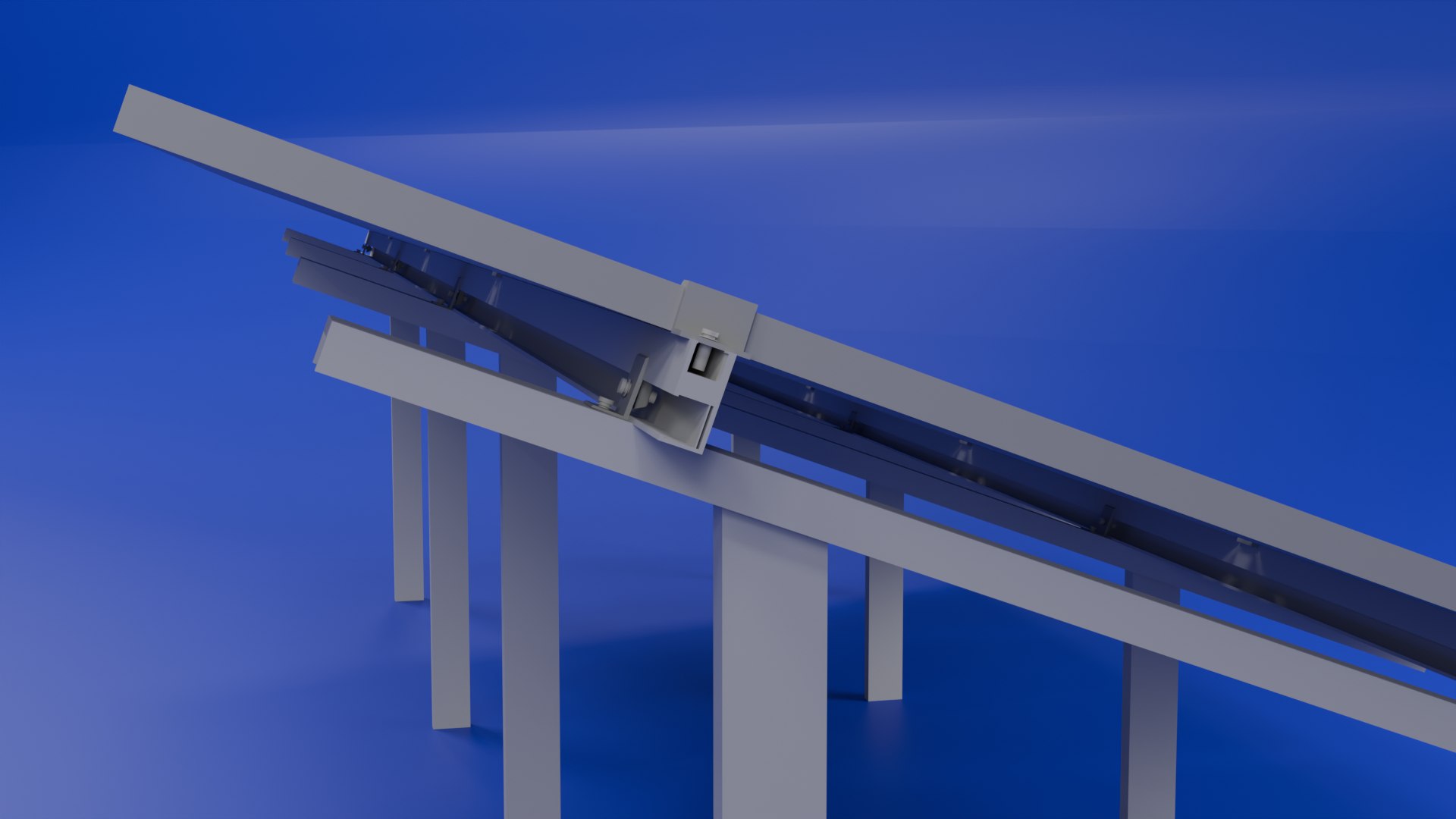 3D Solar Panel Array With Ground Mount Structure - TurboSquid 2535785