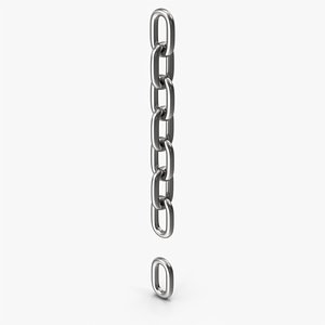 3D Chain Exclamation Mark