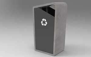 3D Mesa Waste Basket model