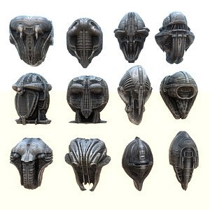 3D Alien spaceships  Sci Fi  Pack 12 model
