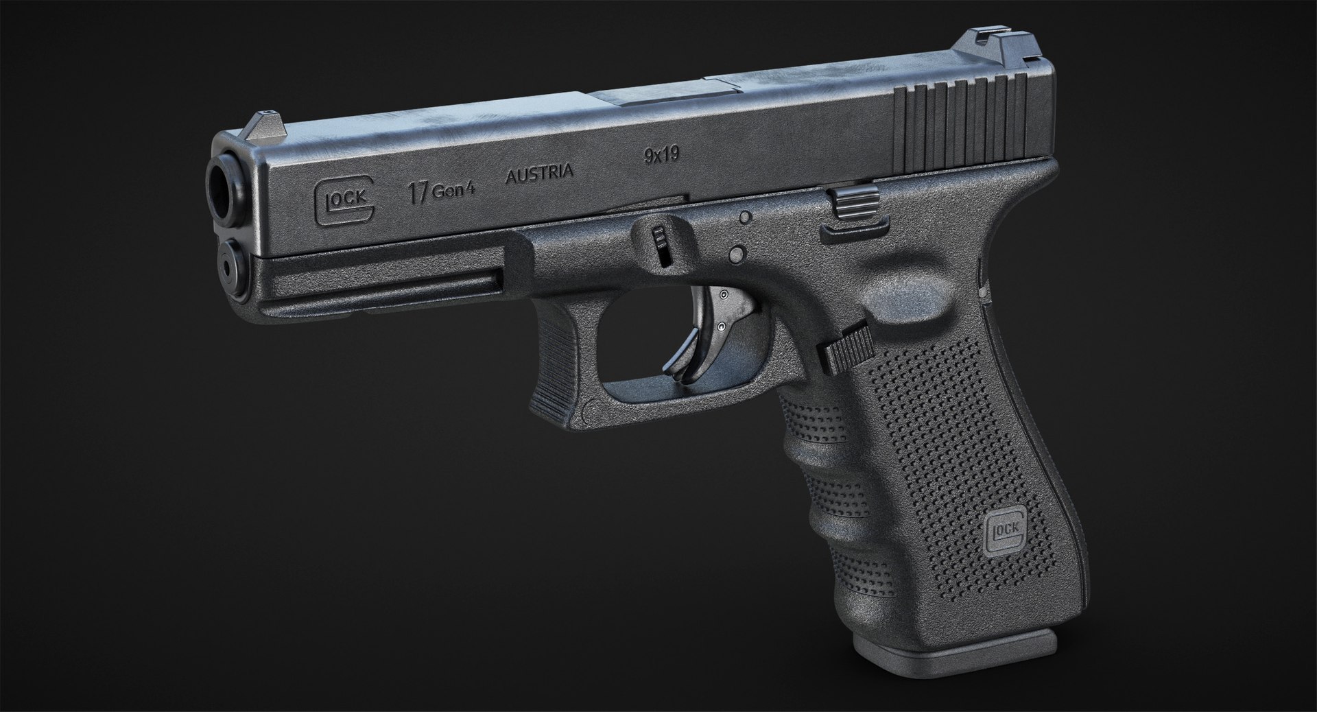 gun glock 17 gen 3d max