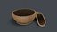 3D Wooden Scoop and Bowl