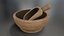 3D Wooden Scoop and Bowl