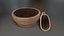 3D Wooden Scoop and Bowl
