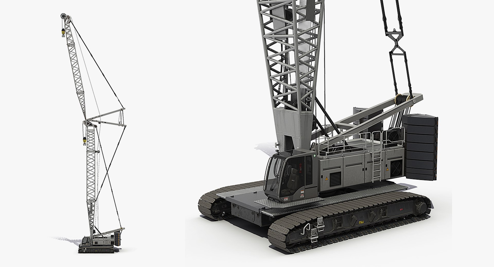 Lattice Boom Crane Generic 3D model preview