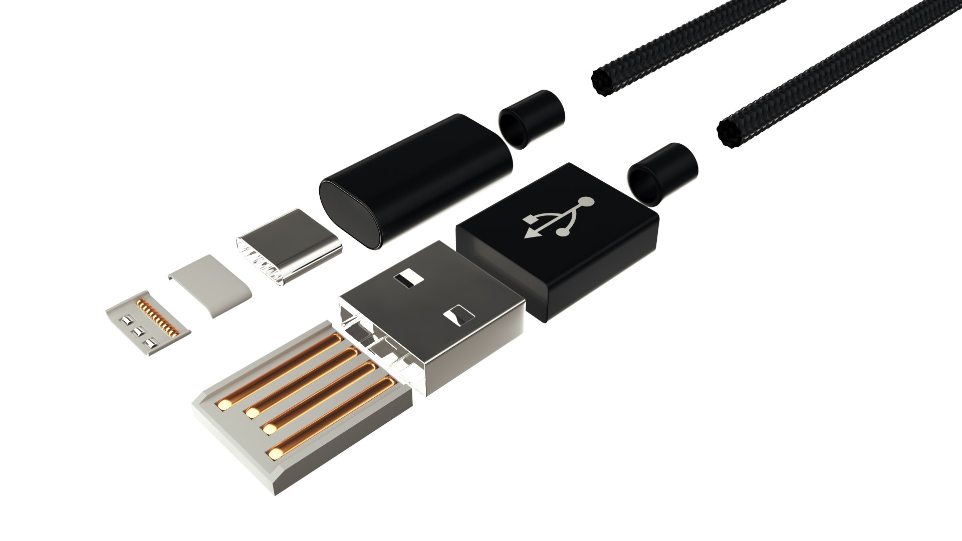 3D USB and USB TYPE C Octane Render 405 - TurboSquid 1837072