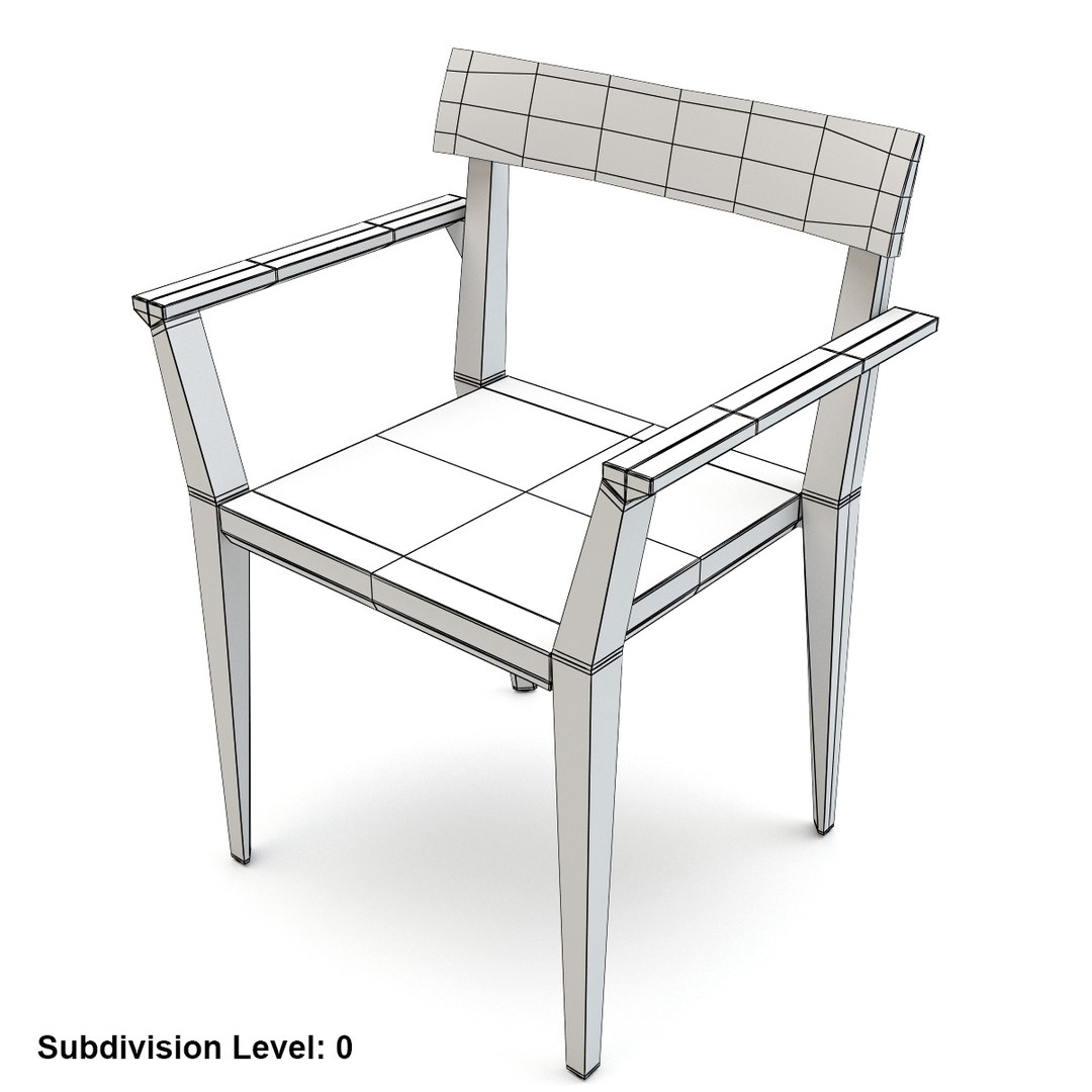 3d roda teka armchair arm