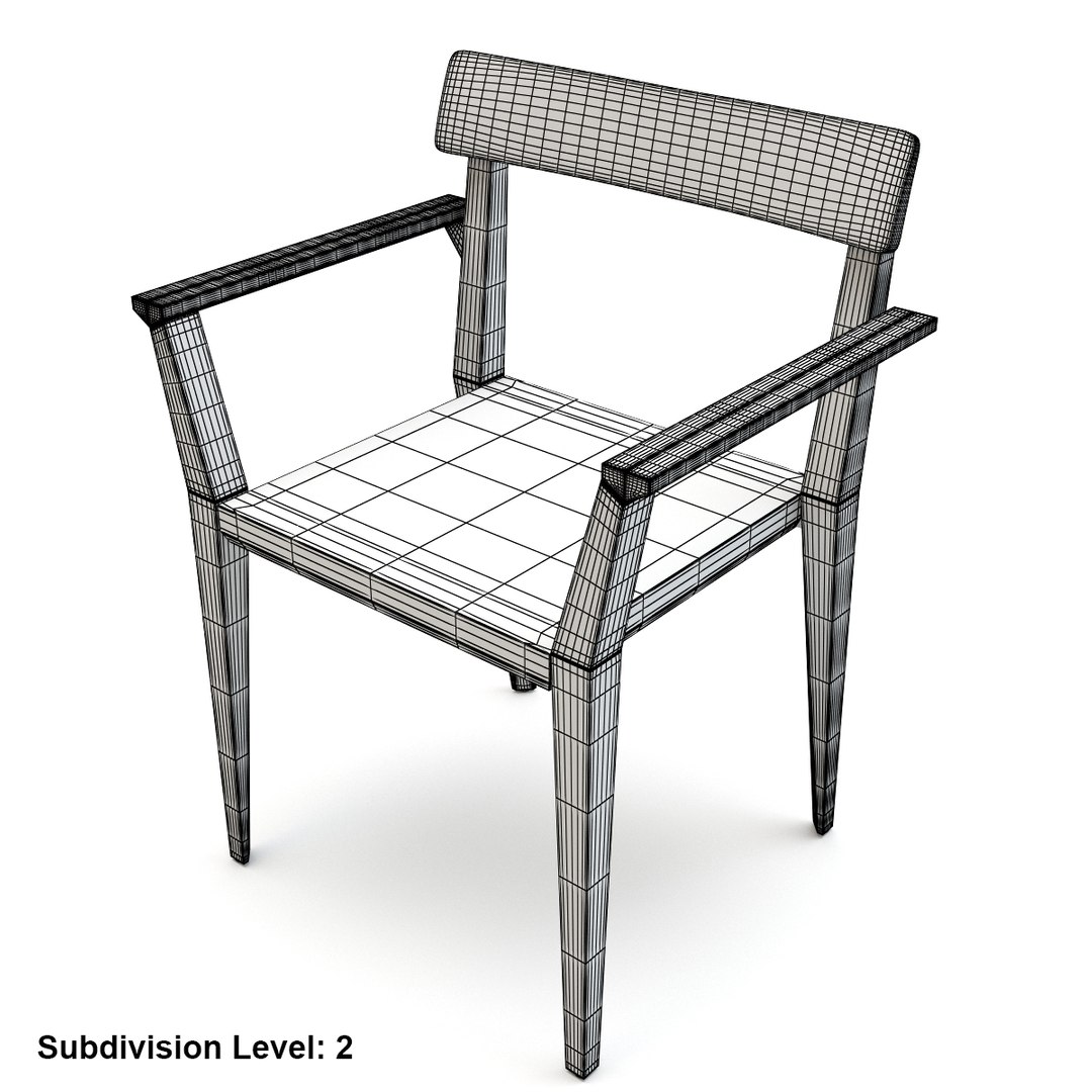 3d roda teka armchair arm