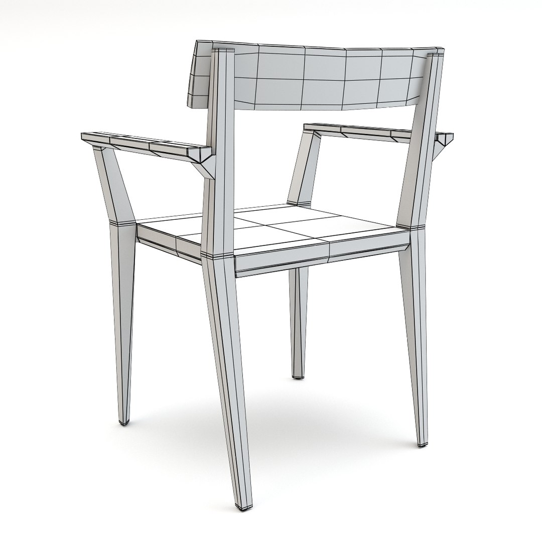 3d roda teka armchair arm
