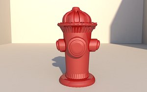cartoon hydrant 3D model