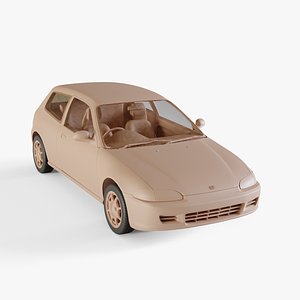 3D model 1991 Honda Civic Hatchback