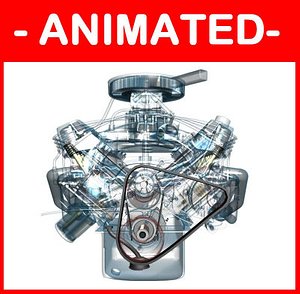 3d v8 engine fully fx