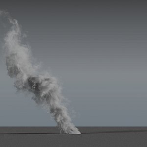 smoke rising 03 3D model