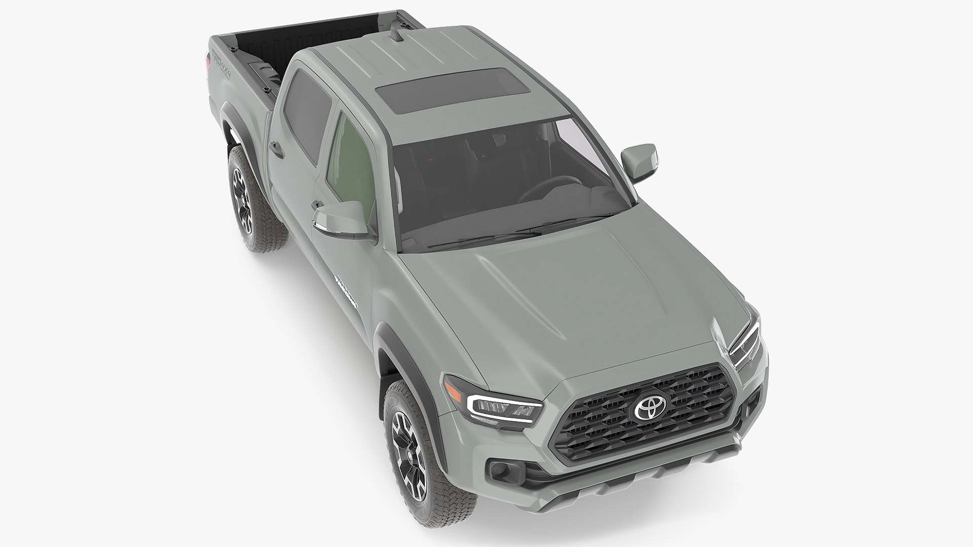 Toyota Tacoma TRD Off Road Cement Grey 2021 3D model preview