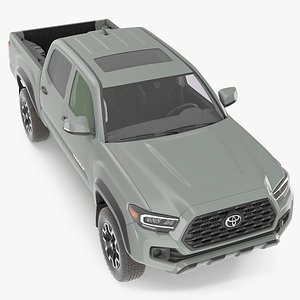 3D model Toyota Tacoma TRD Off Road Cement Grey 2021