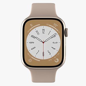 Apple Watch Series 8 Gold 3D model