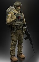 Ukrainian soldier