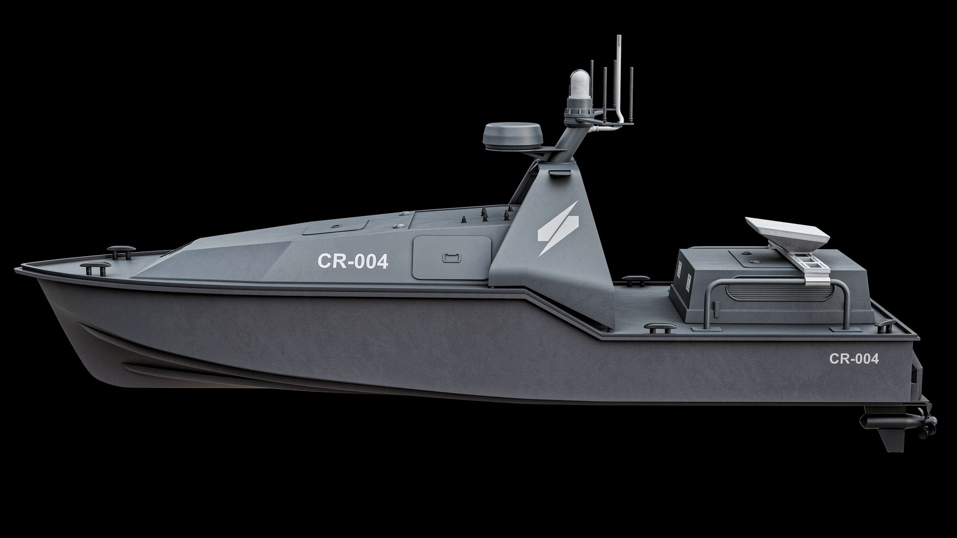 Corsair Saronic - Unmanned Robotic Autonomous Surface Vessel PBR model https://p.turbosquid.com/ts-thumb/kV/FRb9iX/cc/r_corsar_011b/png/1769721500/1920x1080/fit_q87/2177e10969321beadf3a0ab3466e4fe4a395b40b/r_corsar_011b.jpg