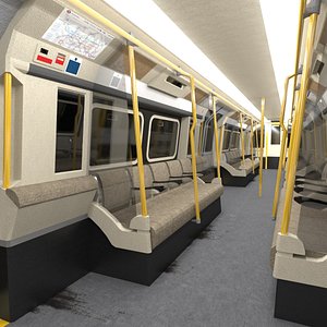 underground train 3D model