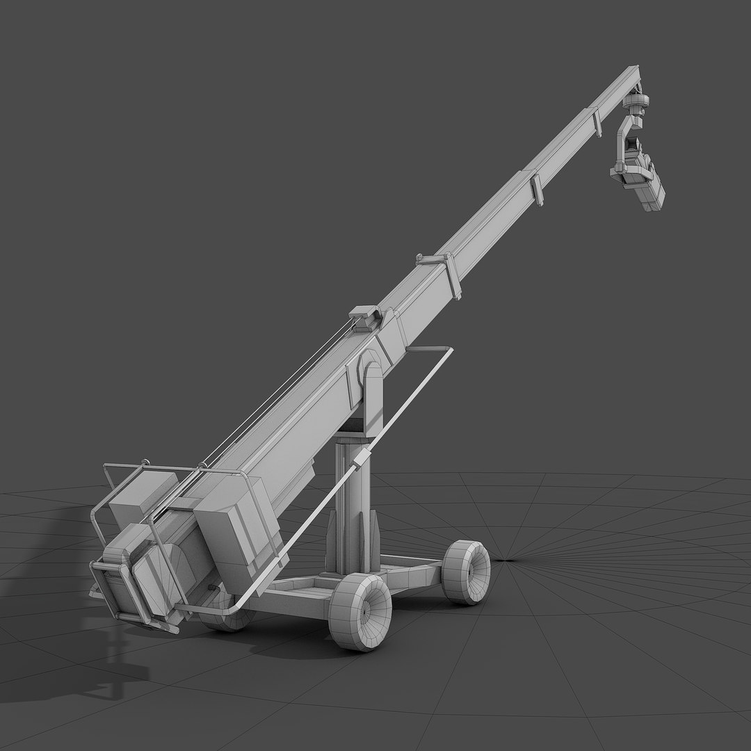 3D 2 Camera Cranes Model TurboSquid 1574441