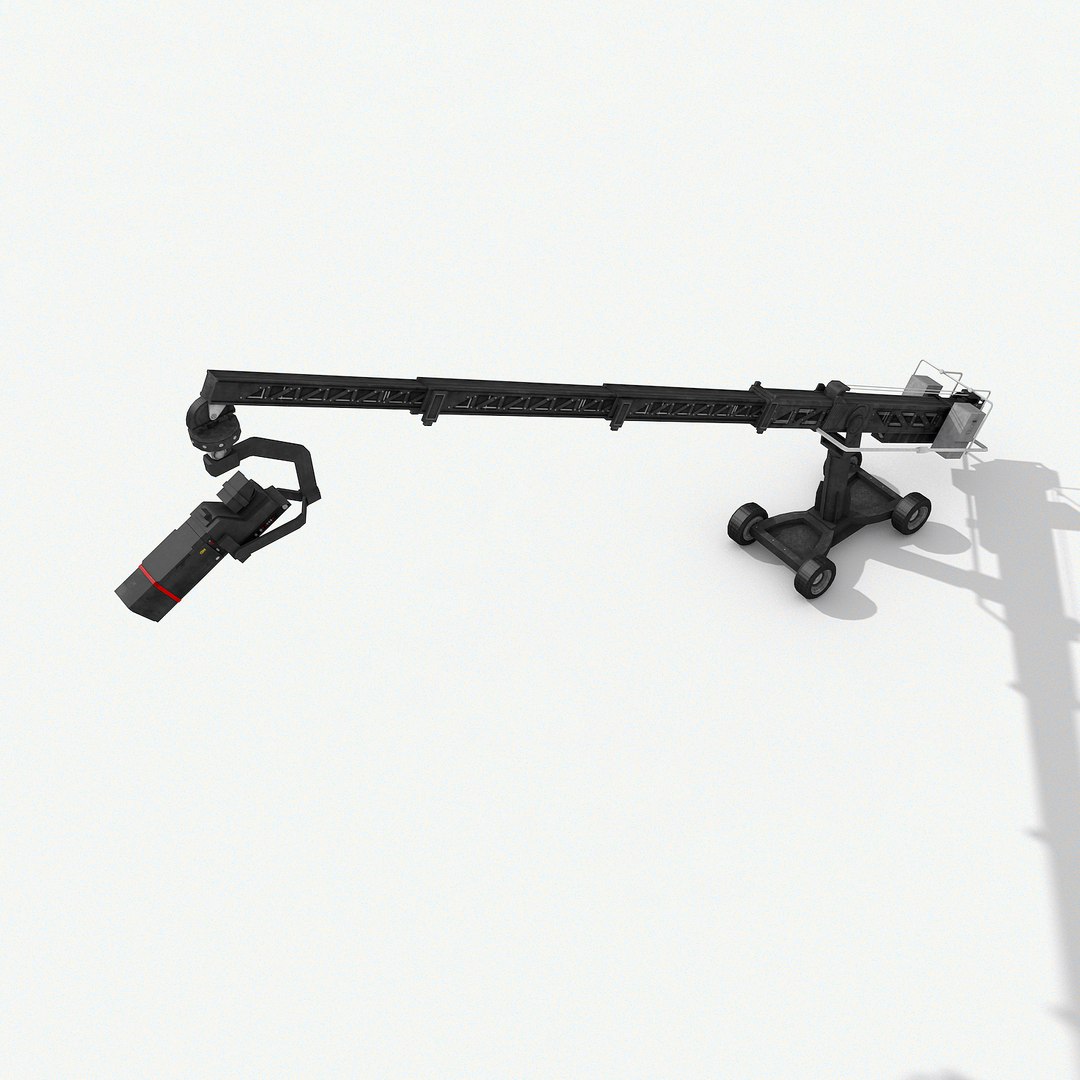 3D 2 Camera Cranes Model TurboSquid 1574441