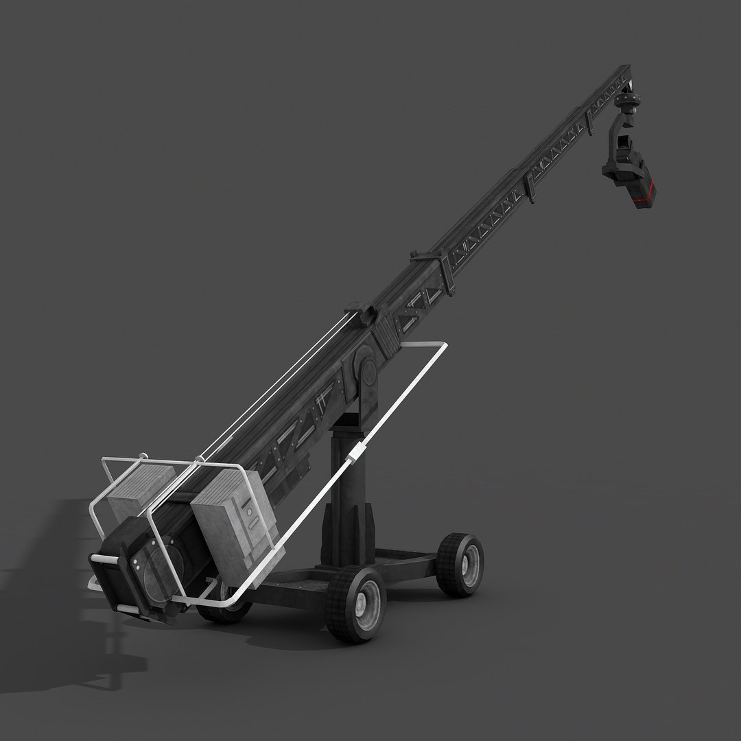 3D 2 Camera Cranes Model TurboSquid 1574441