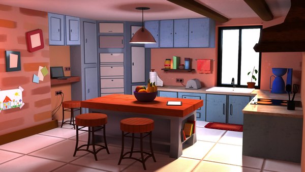 3D 3d kitchen model