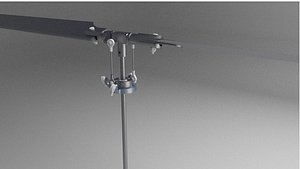 3D model rotor helicopter
